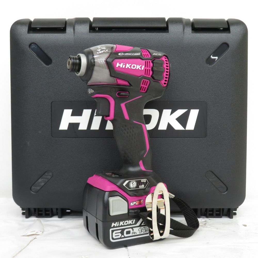 HiKOKI 14.4V 6.0Ah コードレスインパクトドライバ パワフルレッド