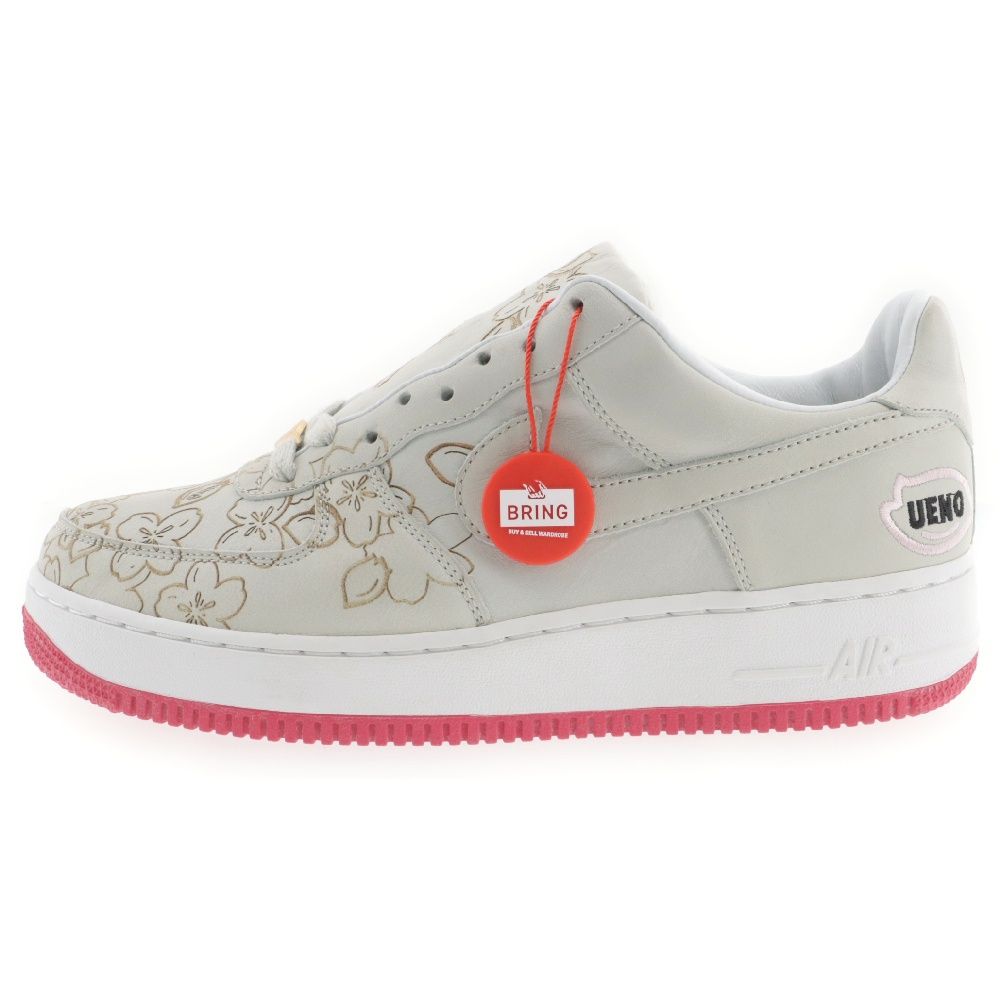 NIKE (ナイキ) 【観賞用2005年製】世界500足限定 AIR FORCE1 LOW UENO CITY ATTACK SAKURA 309360-001 エアフォース1 上野 桜モデル ローカットスニーカー グレー US9/27cm