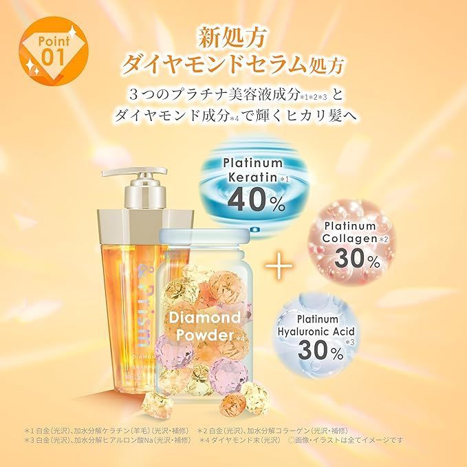 &Prism アンドプリズム ダイヤモンドシャイン ヘアパック 3点