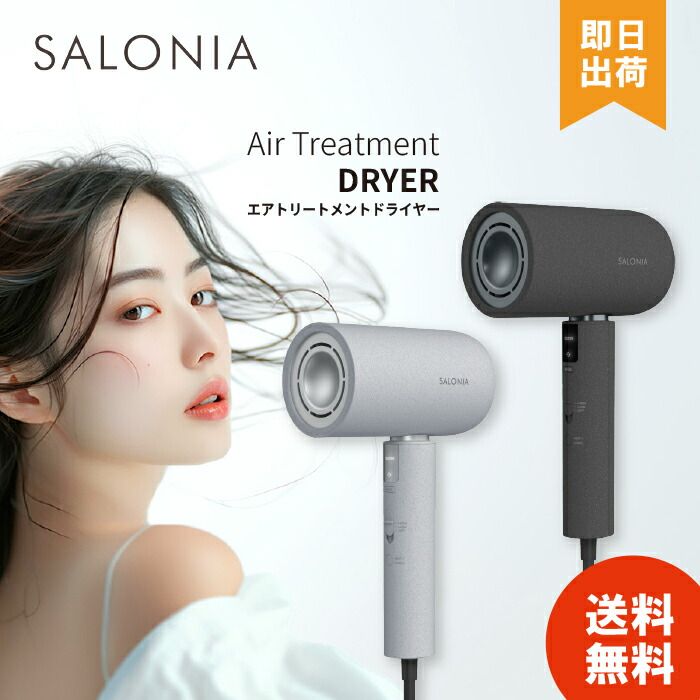 【最上位モデル】SALONIA Air treatment ストーングレー I-ne SALONIA エアトリートメントドライヤー SAL24211GR