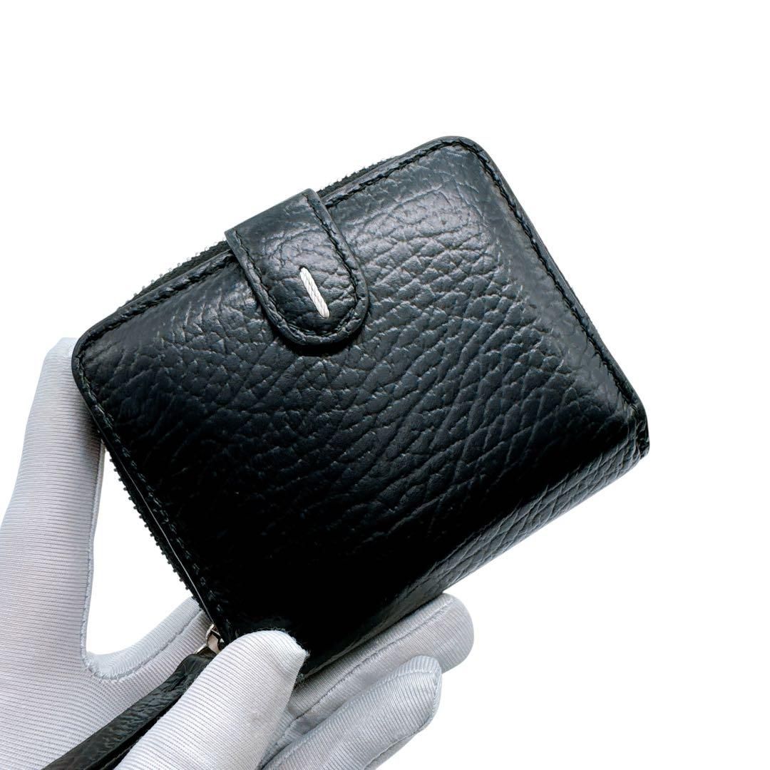 メゾンマルジェラ レザー 4ステッチ ジップウォレット コイン