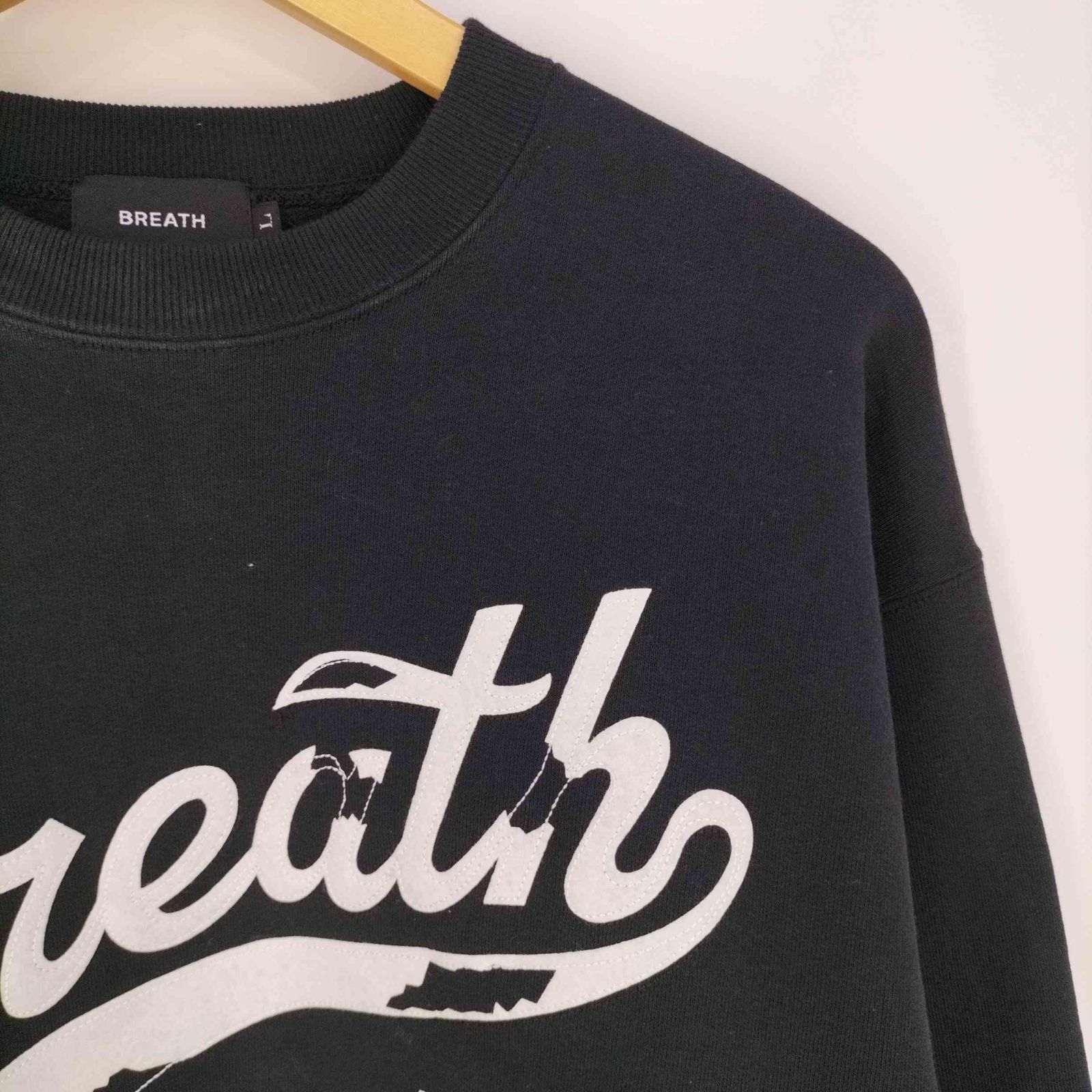 ユーズドフルギ USED古着 LOGO CRASH CREW NECK SWEAT ロゴクラッシュ 
