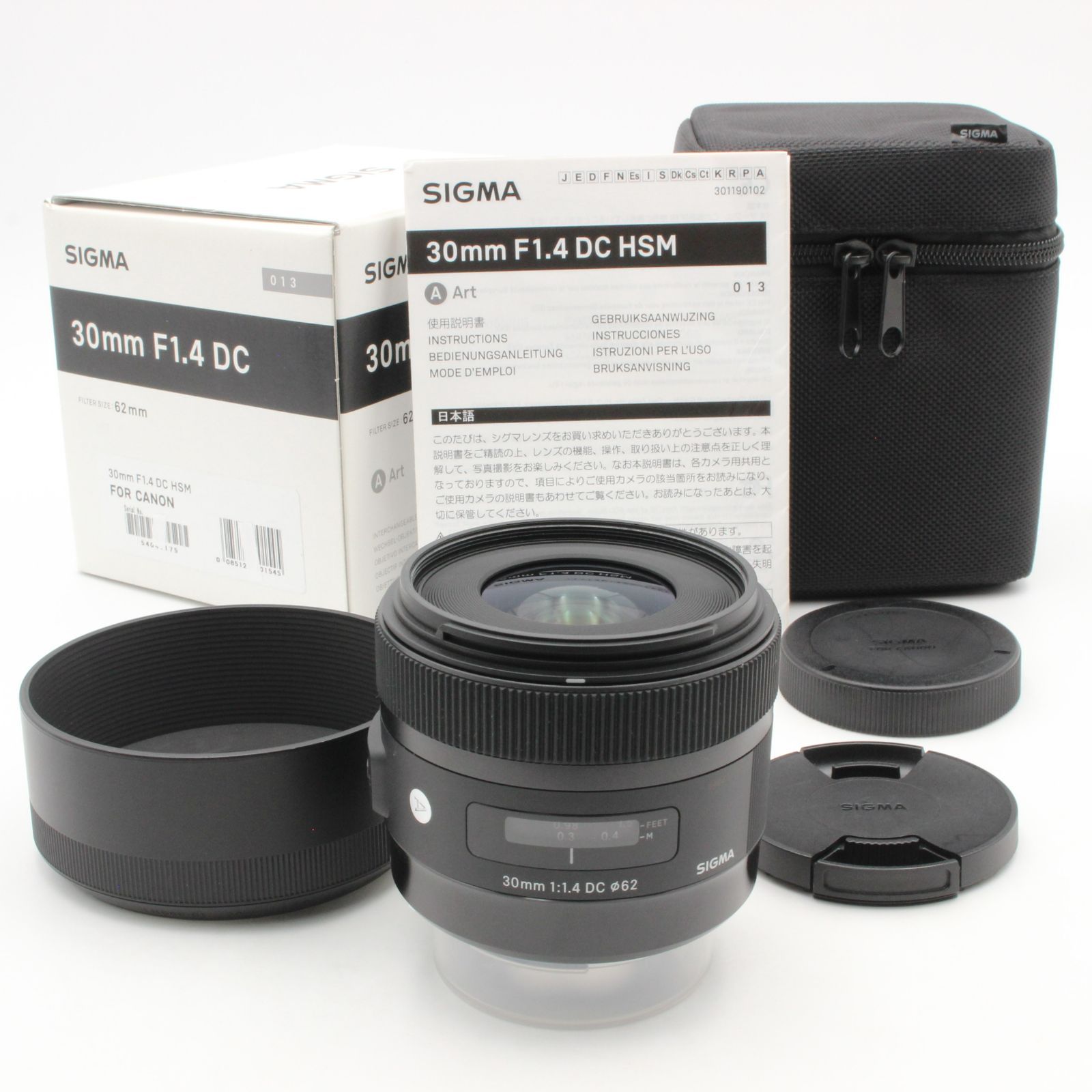 極美品】 SIGMA シグマ 30mm f1.4 DC HSM Art キヤノン用 元箱 付属 極美品】 SIGMA シグマ 30mm f1.4 DC HSM Art キヤノン用 元箱 付属