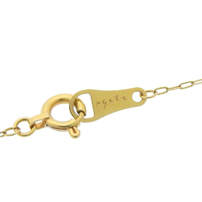 agete pt900 ダイヤモンド スウィング ネックレス プラチナ アガット イエローダイヤモンド 0.202ct イエローダイヤモンド 0.323ct