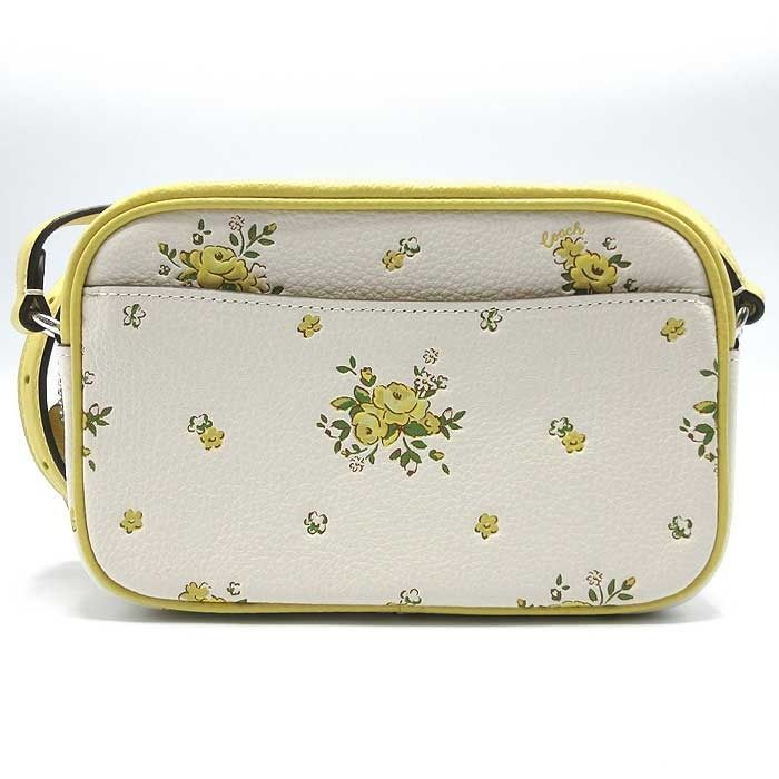 【新品】コーチ CAQ38 SVCAH (チョークマルチ) バッグ ショルダーバッグ COACH JAMIE レザー フローラル プリント ミニ カメラバッグ 斜め掛け アウトレット レディース 新品】コーチ CAQ38 SVCAH (チョークマルチ) バッグ ショルダーバッグ