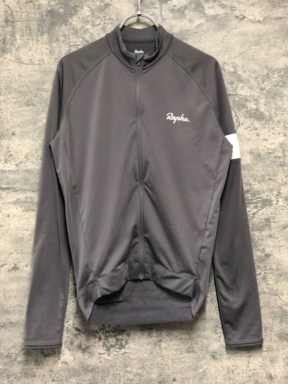 JK140 ラファ Rapha CORE LONG SLEEVE JERSEY 長袖 サイクルジャージ グレー S