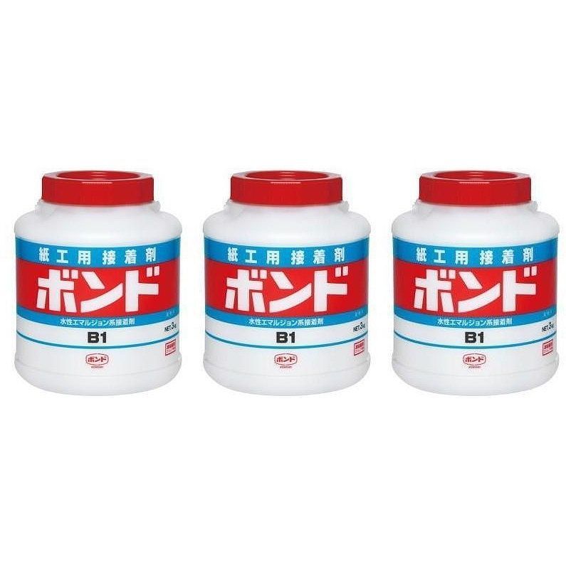 zb1 専用 コニシ - ボンド 紙工作用接着剤 B1(3kg) 3個セット【BT-17】