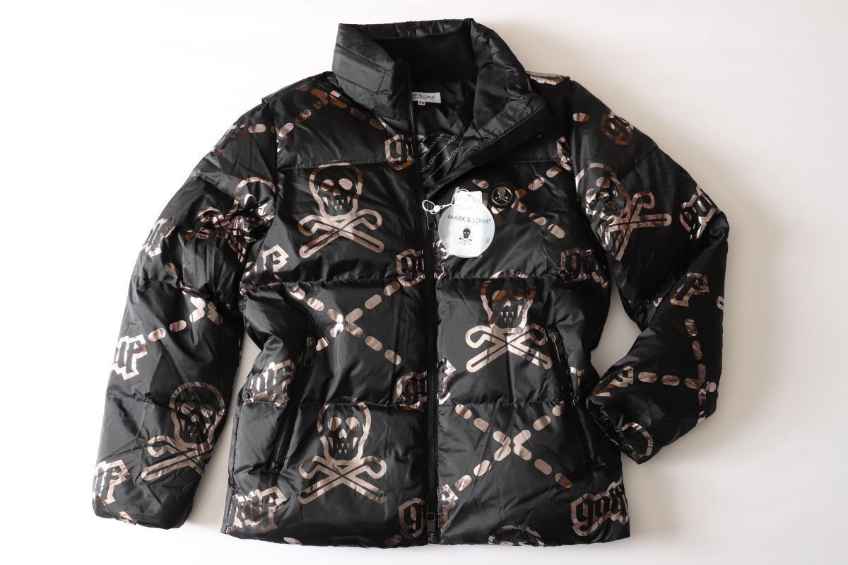 韓国限定モデル☆MARK&LONA マーク&ロナ☆スカルロゴフーディーダウン