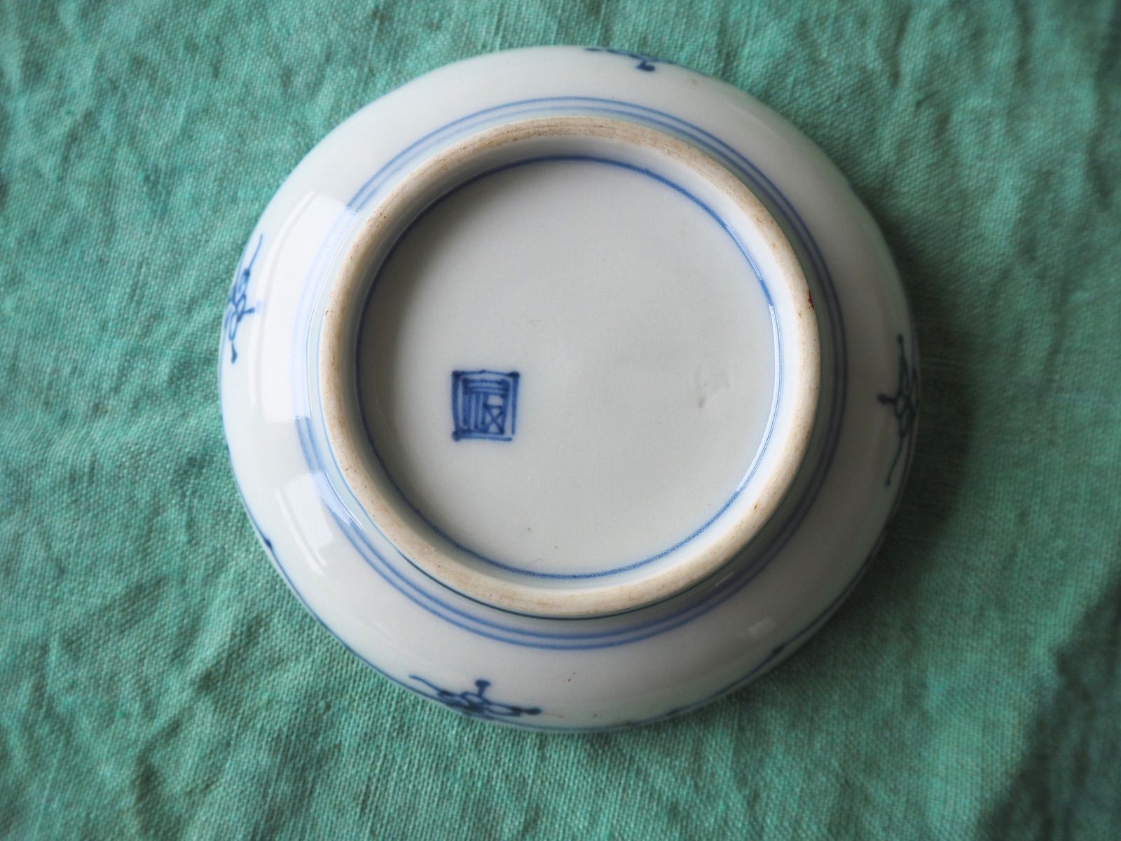 大皿　2枚　骨董品　大聖寺伊万里　古伊万里　伊万里　色絵　金彩　向付　5客 大聖寺伊万里 色絵金彩 小皿 2客セット｜染錦 花格子文 古道具を
