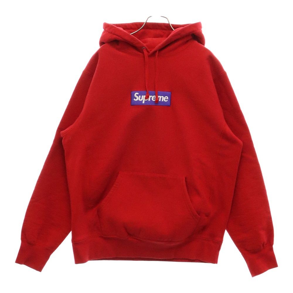 SUPREME (シュプリーム) 17AW Box Logo Hooded Sweatshirt ボックスロゴフーディ プルオーバースウェットパーカー レッド