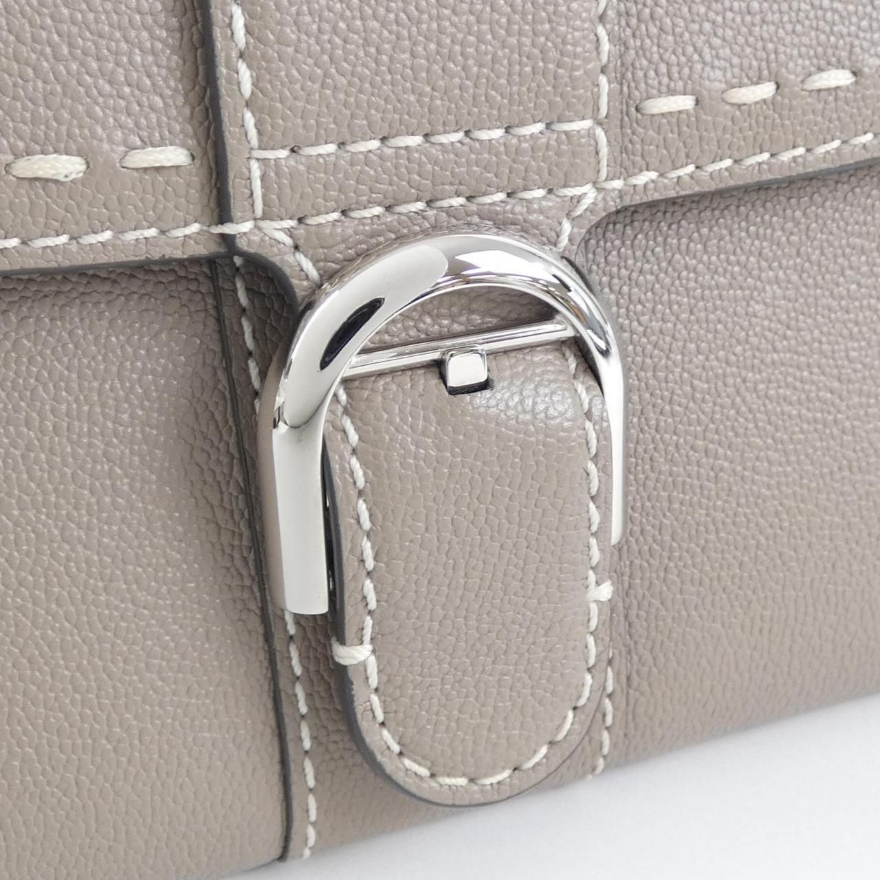 DELVAUX 二つ折り財布 ベージュ