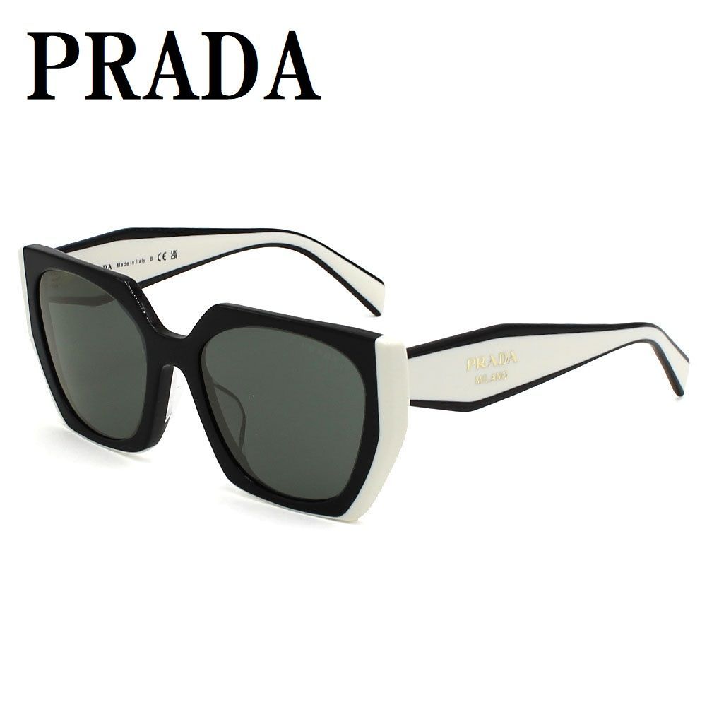 プラダ PRADA PR15WSF 09Q5S0 55 サングラス アジアンフィット メガネ 眼鏡 UVカット 紫外線カット メンズ レディース ダークグレー ブラック タルク