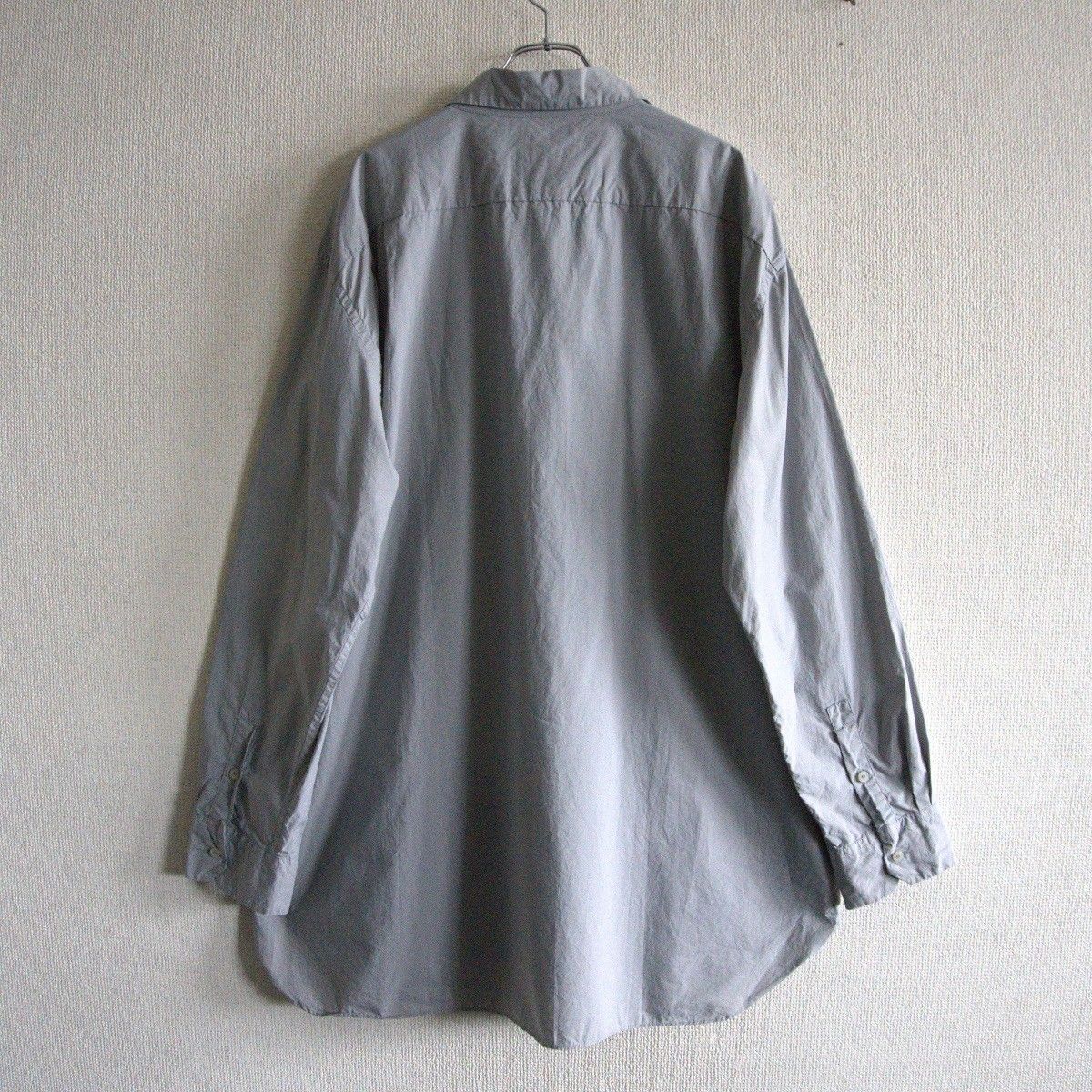 美品！CASEY CASEY ペーパーコットンシャツ グレー IMG_0373-scaled.jpg
