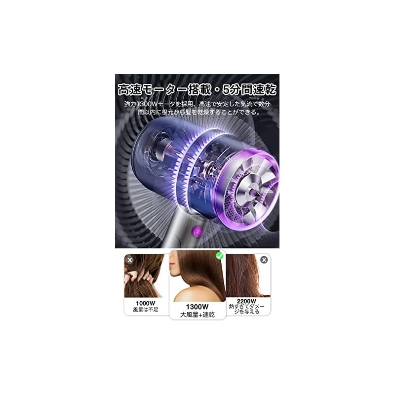 ✨残り一点✨速乾 軽量 折り畳み式 高濃度マイナスイオン1300W 恒温 