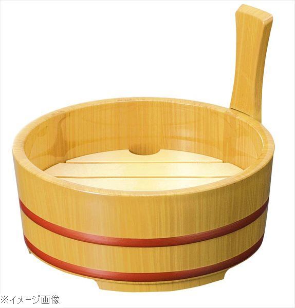 【新品】白木 片手 盛桶（目皿無し）６寸 φ１７０×Ｈ１３８ ５－４２７－１２
