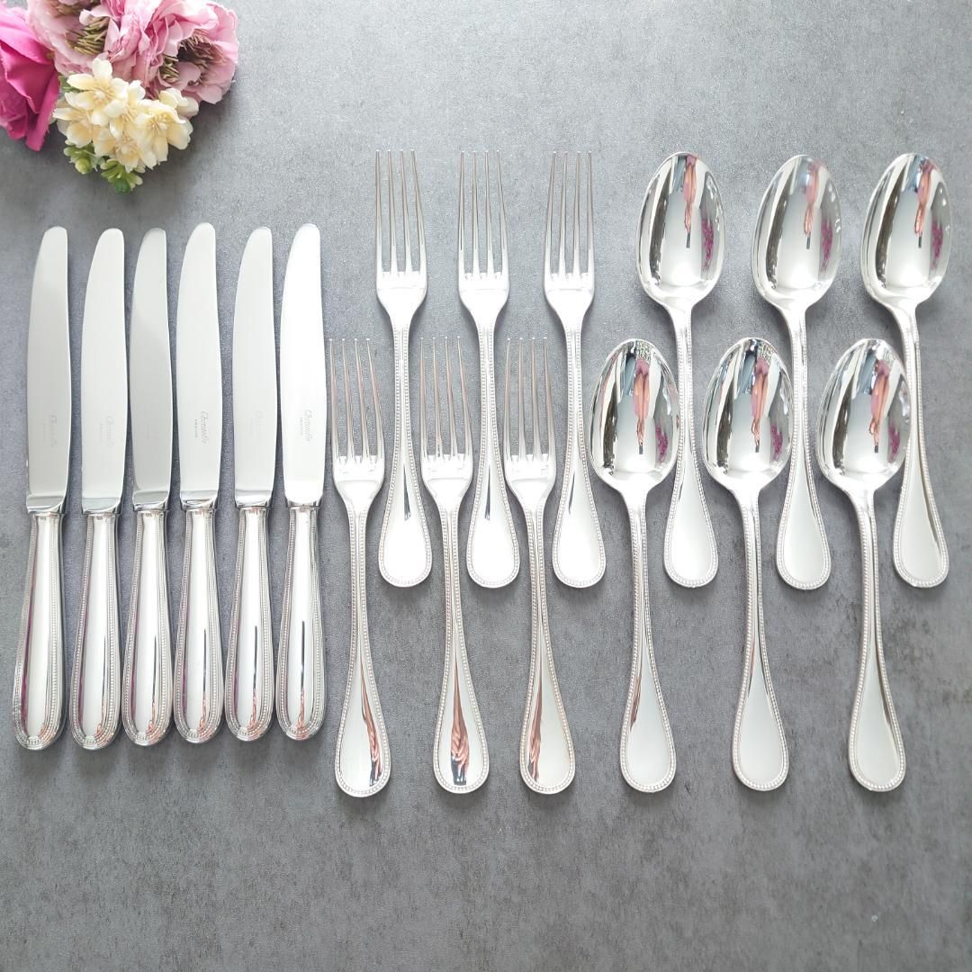 クリストフル パール テーブルサイズ 18点