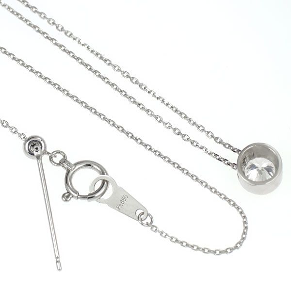 【海外限定】 新品 Pt950/ Pt850 ダイヤモンド ペンダントネックレス 0.433ct アクセサリー