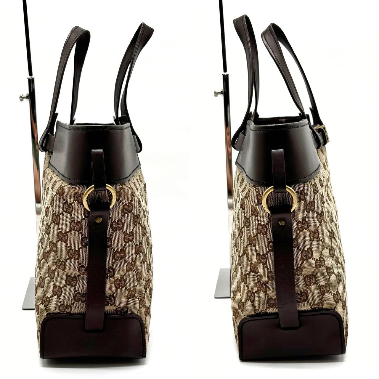 GUCCI トートバッグ キャンバス ブラウン 総柄 019・0401 グッチ 