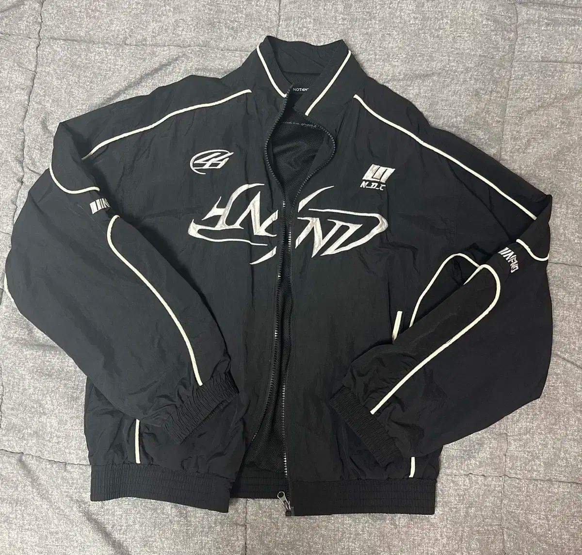 ジャケット・アウター NOT4NERD Tribal Logo Racing Jacket NOT4NERD Tribal Logo Nylon Racing Jacket ノットフォーナード