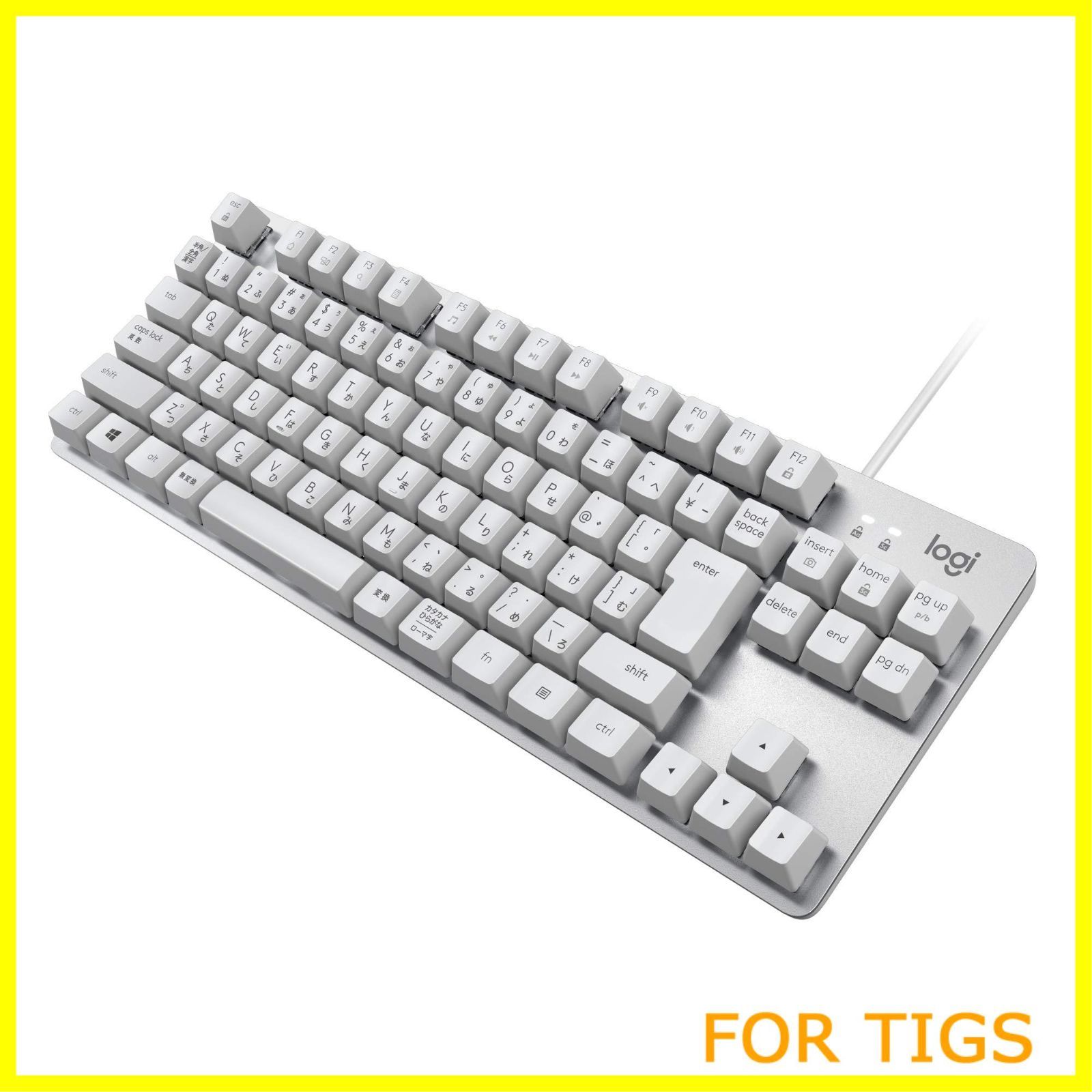 【新着商品】Logicool(ロジクール) K835OWR 有線 メカニカルキーボード 赤軸 リニア テンキーレス コンパクト メカニカル キーボード 有線 有線キーボード オフホワイト windows surface K835 国内正規品