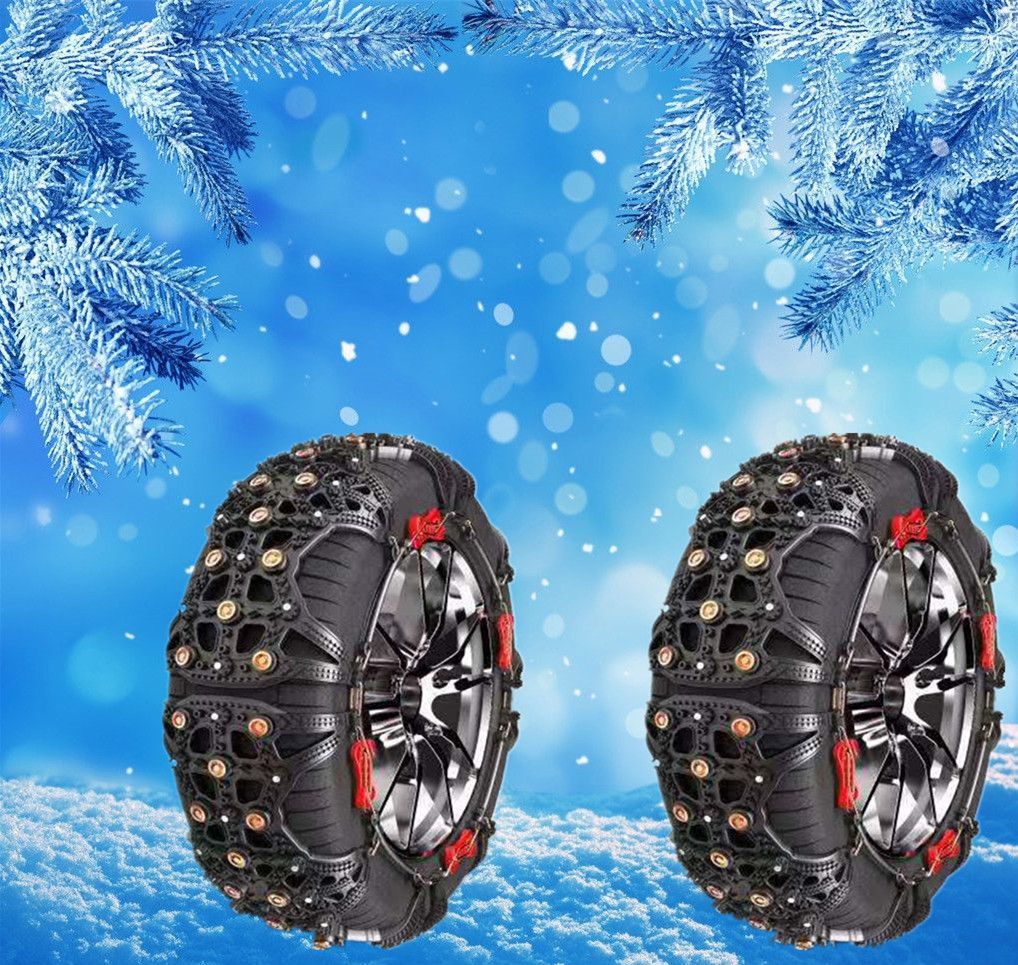 非金属タイヤチェーン 簡単装着ジャッキアップ不要 冬の必需品 雪 ...
