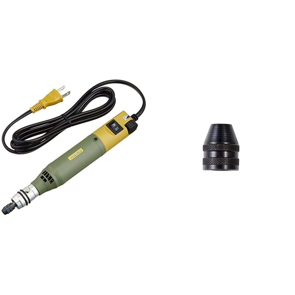 プロクソン PROXXON ミニルーター 回転数が調節 MM100 No.28525 - 小径ドリルチャック1個 取り付 サイズ0.5~3.2mm No.26941 セット買い