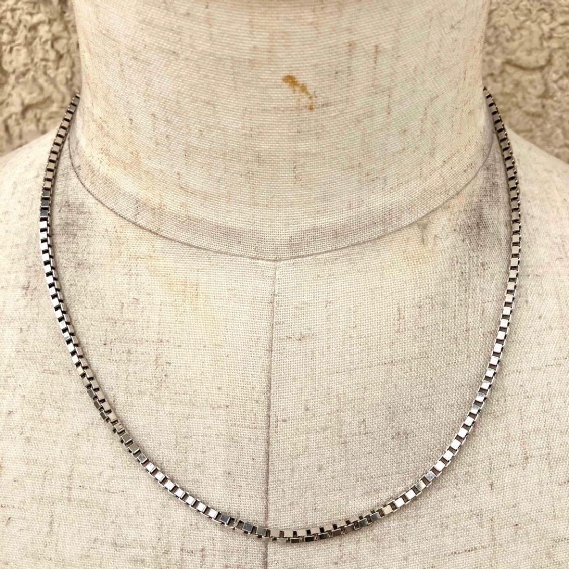 SILVER925 CUBE CHAIN NECKLACE/シルバー/ネックレス SILVER925 CUBE CHAIN NECKLACE /シルバーネックレス