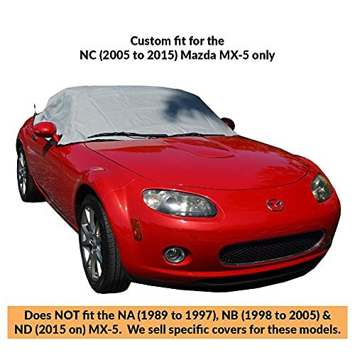 北米カスタムカバー ソフトトップルーフプロテクター ハーフカバー マツダ ミアータ MX5 Mk3 NCモデルのみ