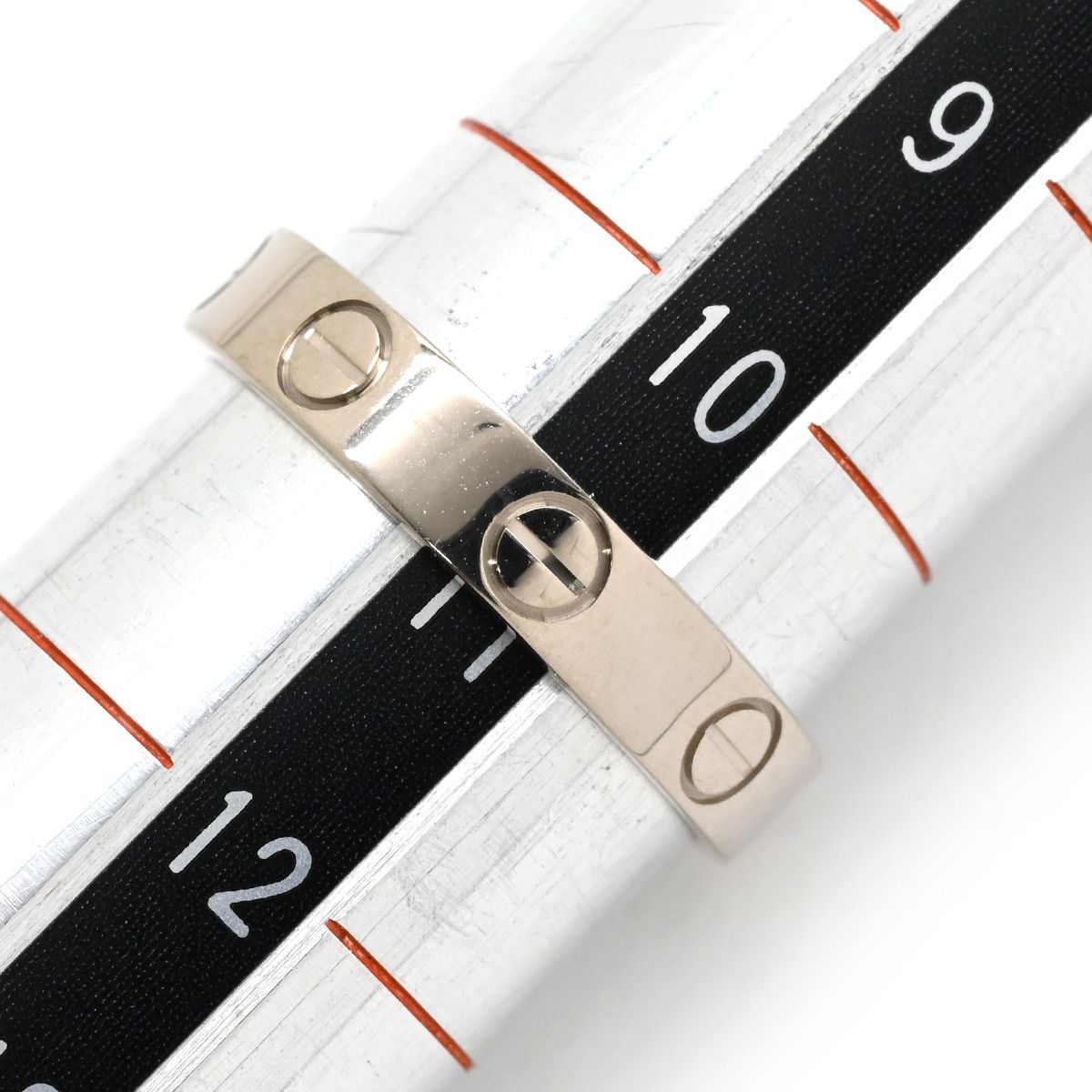 カルティエ Cartier リング 指輪 ミニラブリング K18WG ホワイト