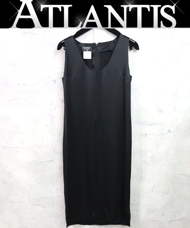 【極上美品】CHANEL シャネル シルク100%ワンピース　ブラック 楽天市場】シャネル CHANEL 半袖ワンピース ワンピース 衣料品