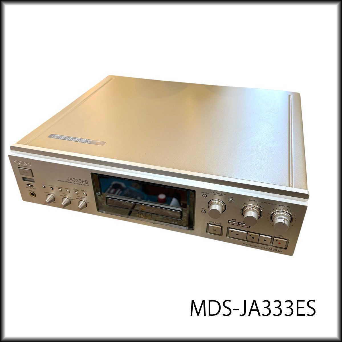 ジャンク◆SONY◆MDデッキ|MDレコーダー MDS-JA333ES 通電 済み 裏面錆有り ソニー 札幌
