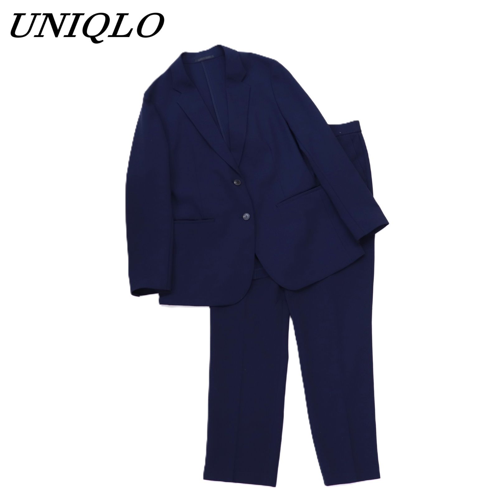 UNIQLO ユニクロ 感動ジャケット 感動パンツ 2点SET XL NVY/紺 - メルカリ