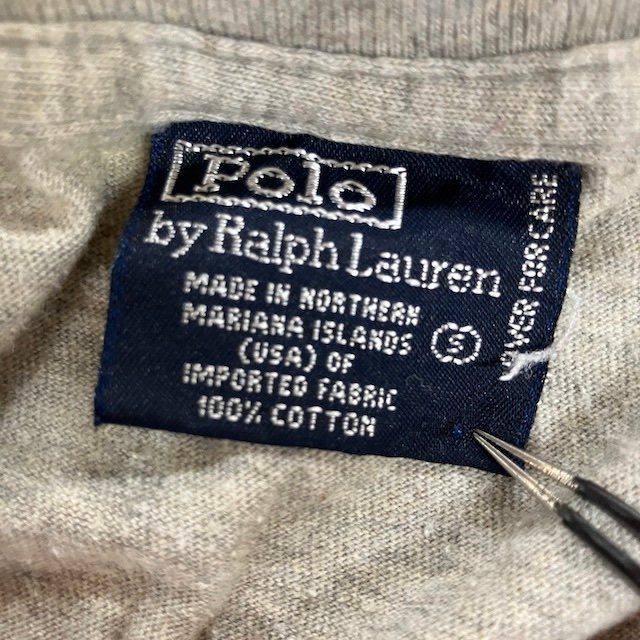 DD36 Polo Ralph Lauren S アメリカ古着 シングルステッチ ワン
