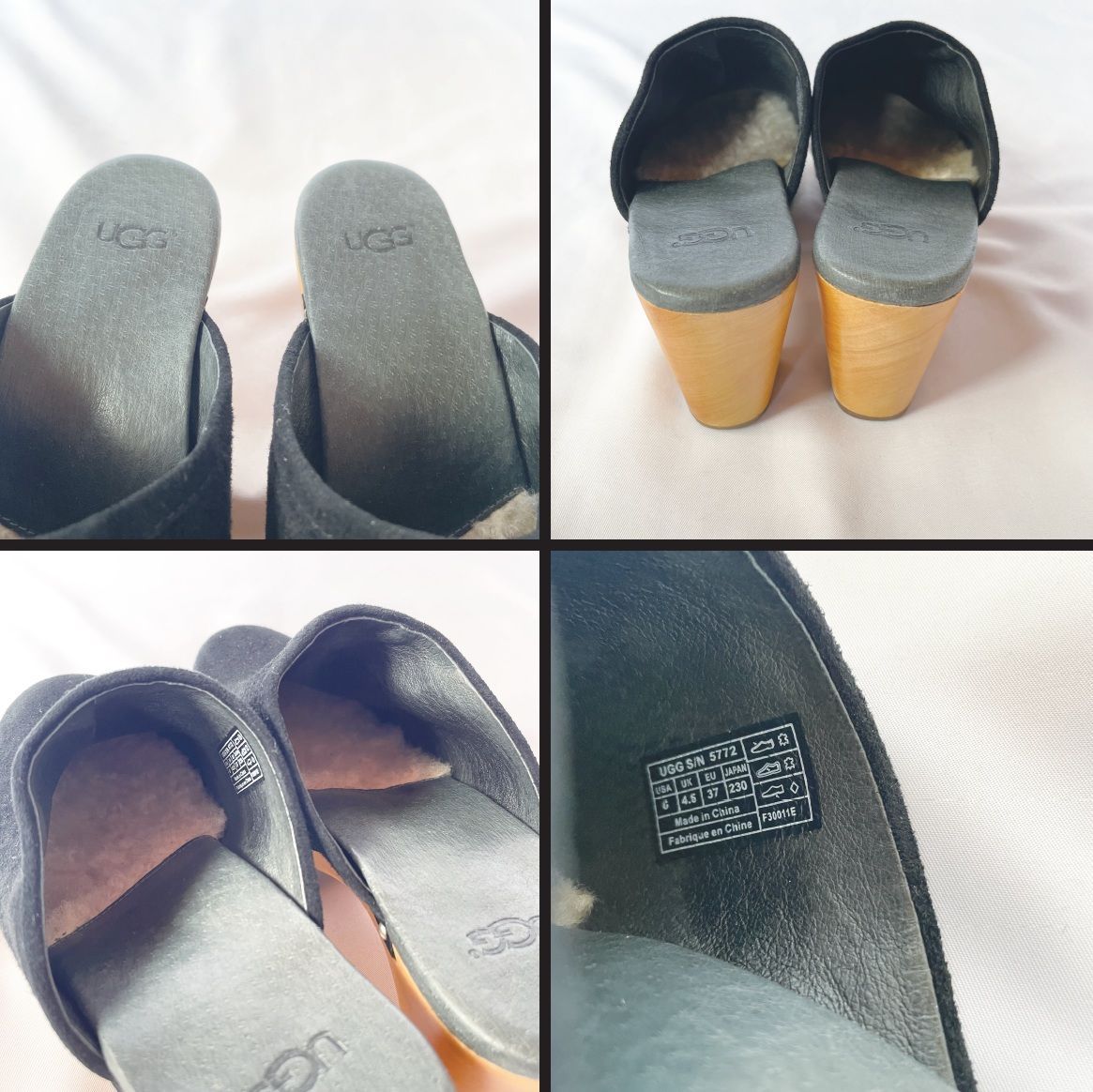 【UGG（アグ）】サボサンダル スウェード ブラック（23㎝） ✱UGG（アグ）✱サボサンダル スウェード ブラック（SIZE:23