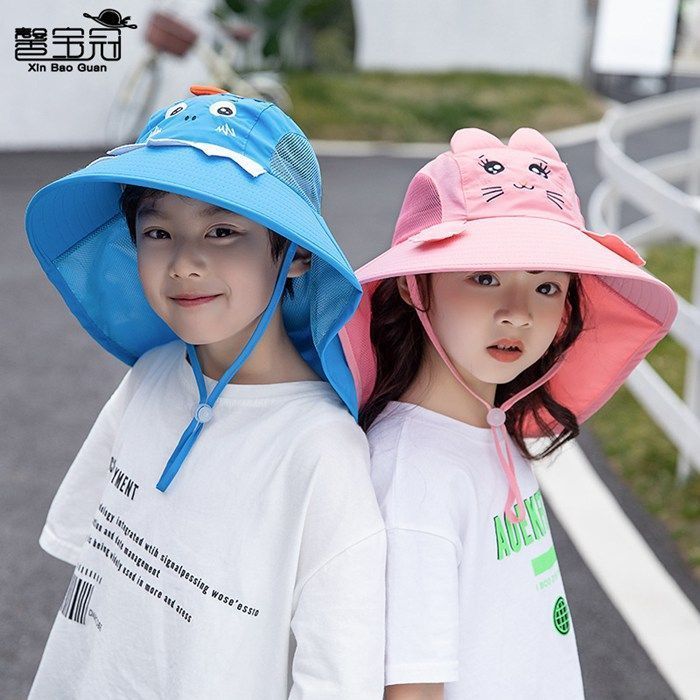 子供サンバイザー キッズ 帽子 サファリハット あご紐 かわいい 子供サンバイザー キッズ 帽子 サファリハット あご紐 かわいい