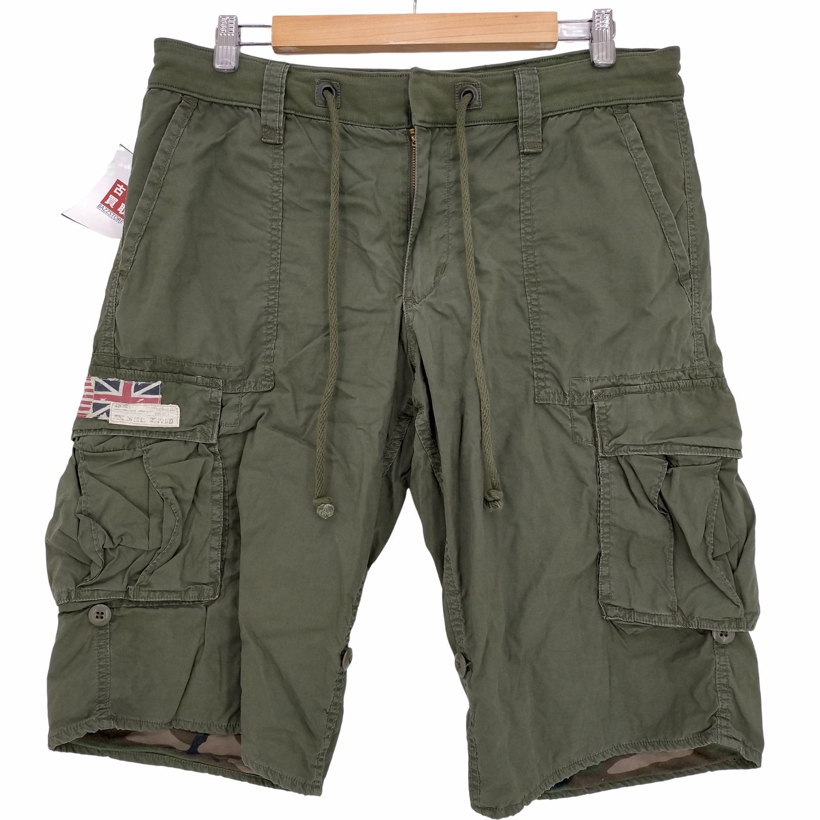 デニムアンドサプライ ラルフローレン DENIM u0026 SUPPLY RALPH LAUREN 裏地迷彩 カーゴワイドショートパンツ メンズ  34