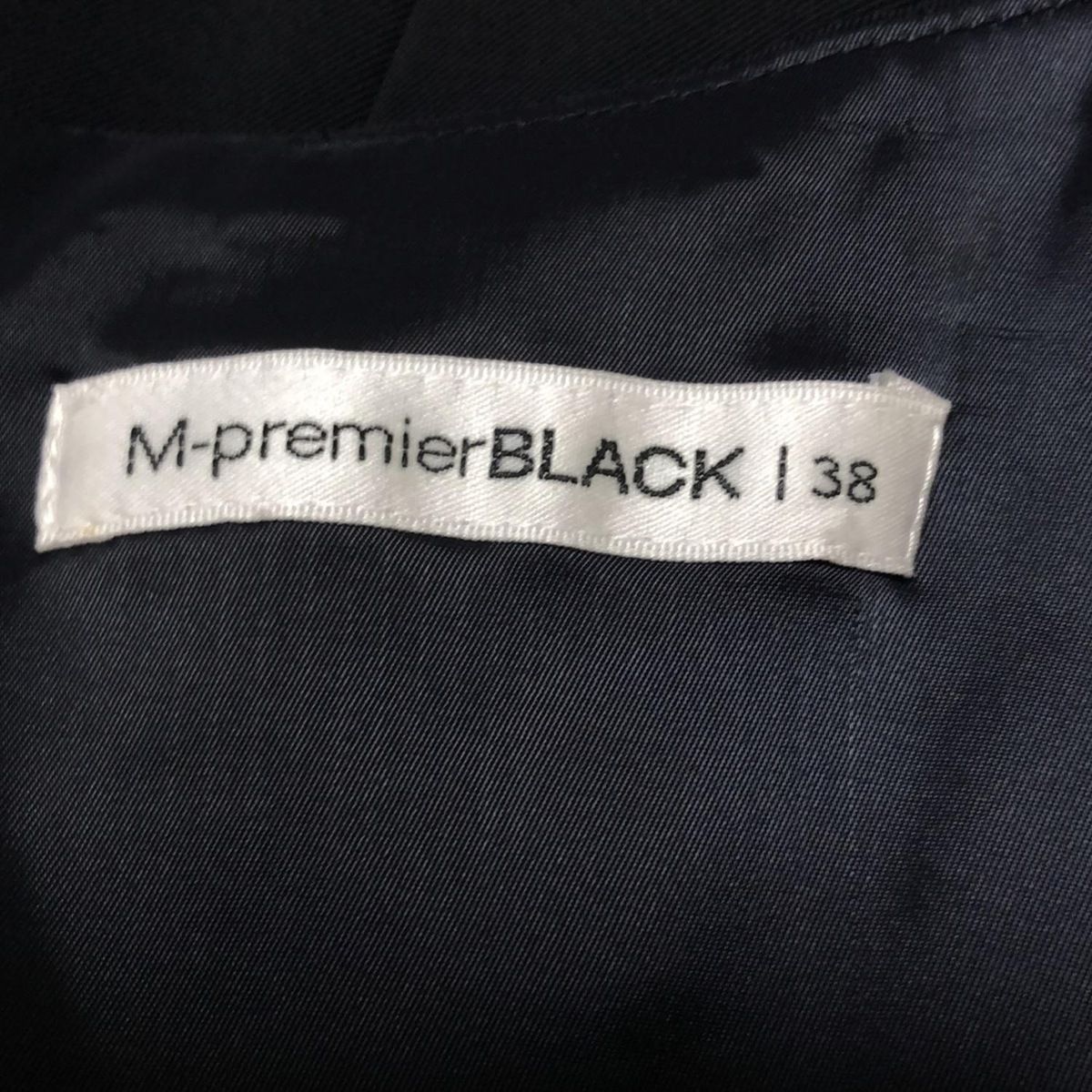 M-premierBLACK(エムプルミエブラック) ワンピース サイズ38 M