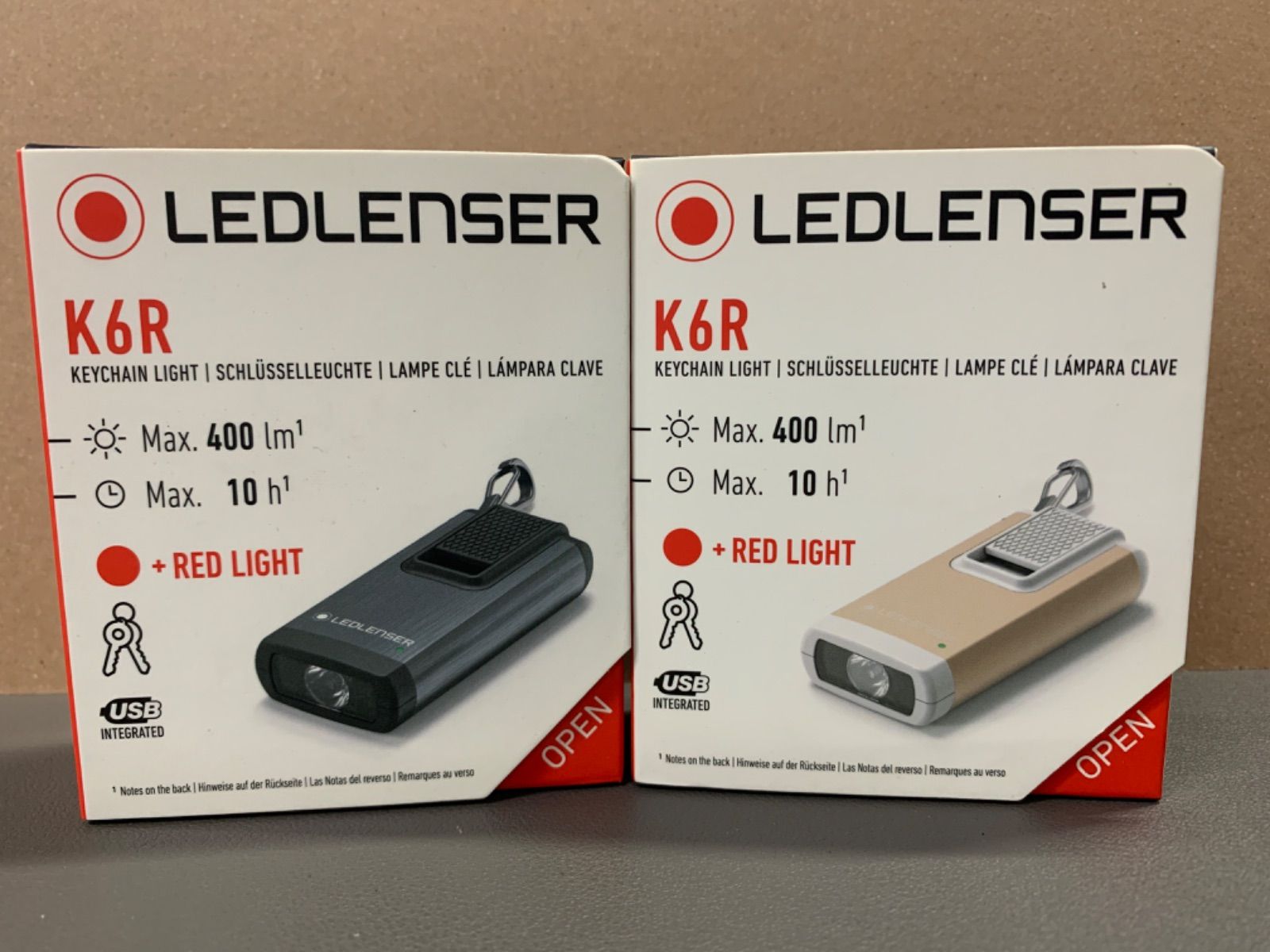 Ledlenser(レッドレンザー) LEDキーライト K6R Safety ゴールド USB