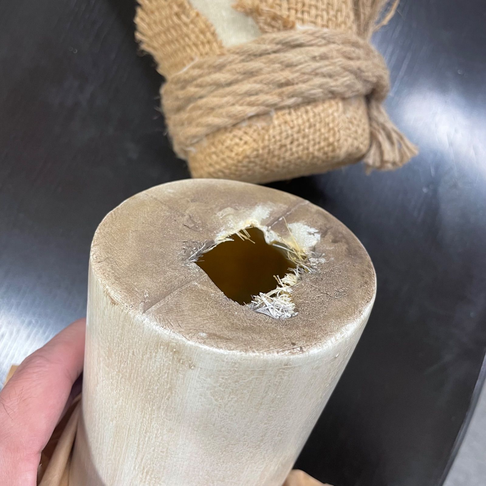 象牙レプリカ オブジェ 壁掛け アフリカン サファリ風 国内特注品