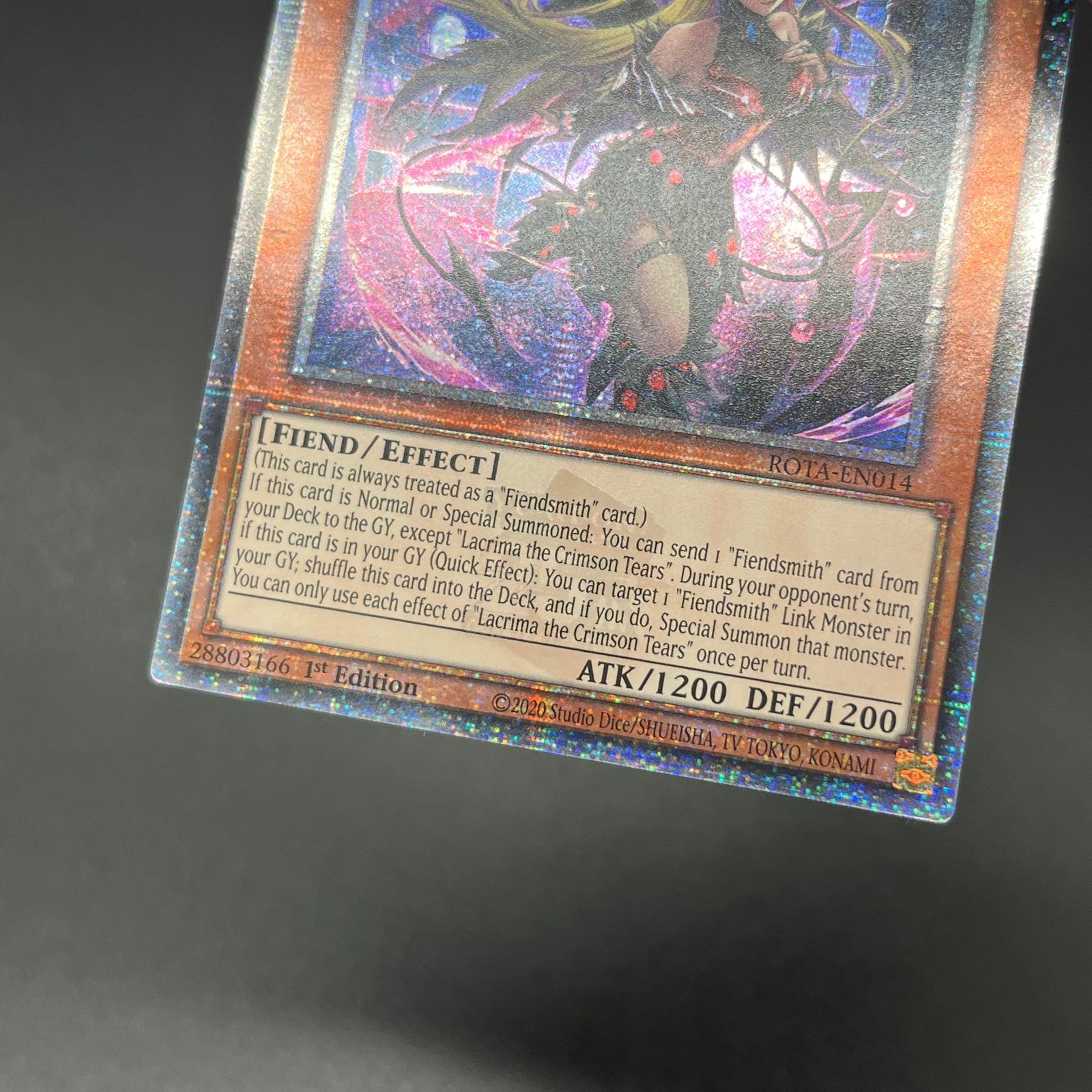 遊戯王　紅涙の魔ラクリモーサ　クオシク 遊戯王 紅涙の魔ラクリモーサ クオシク こうるいのま