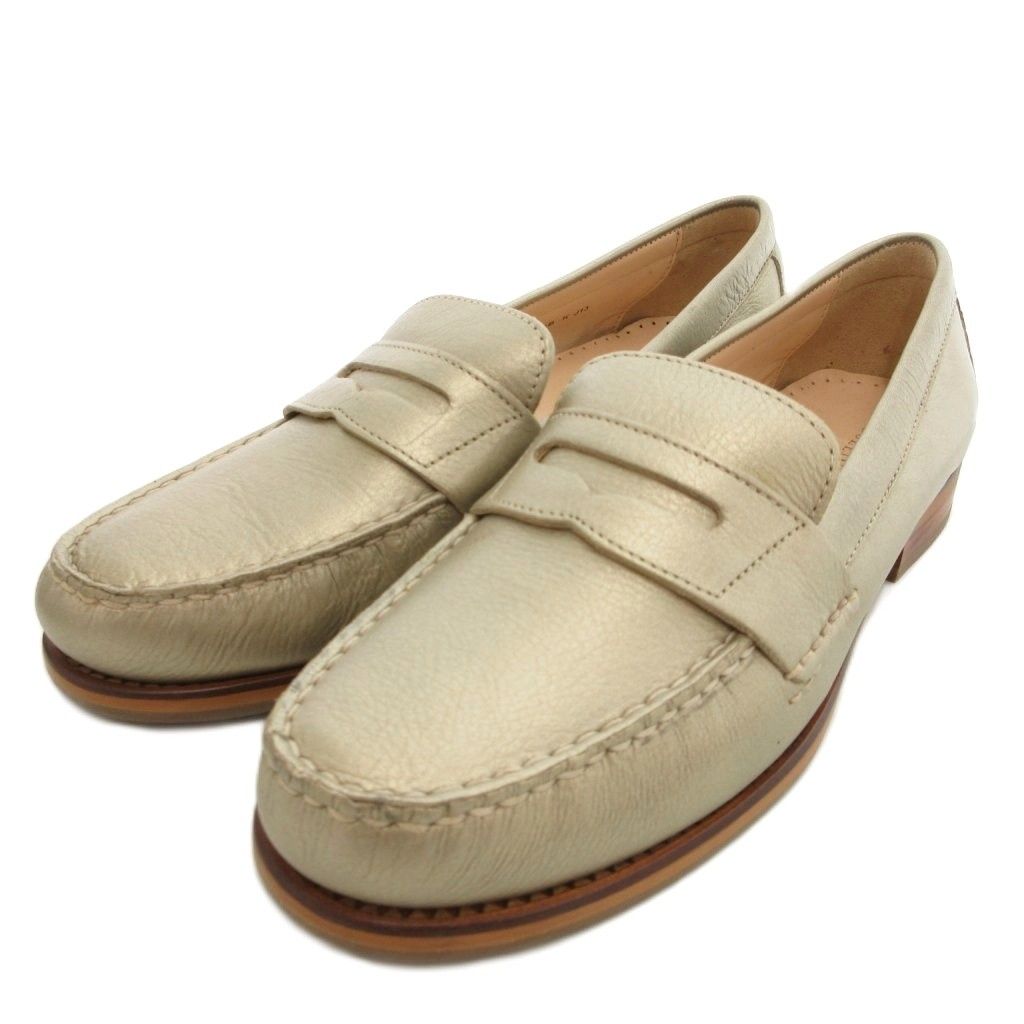 コールハーン COLE HAAN ALEXA PENNY.MOC.II ペニーローファー レザー 7.5 シャンパンゴールド UO