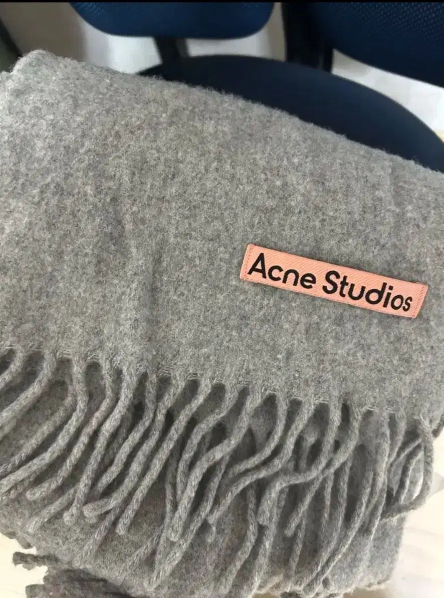 Acne Studios アクネストゥディオズ スタジオ マフラー メランジ グレー ナロー