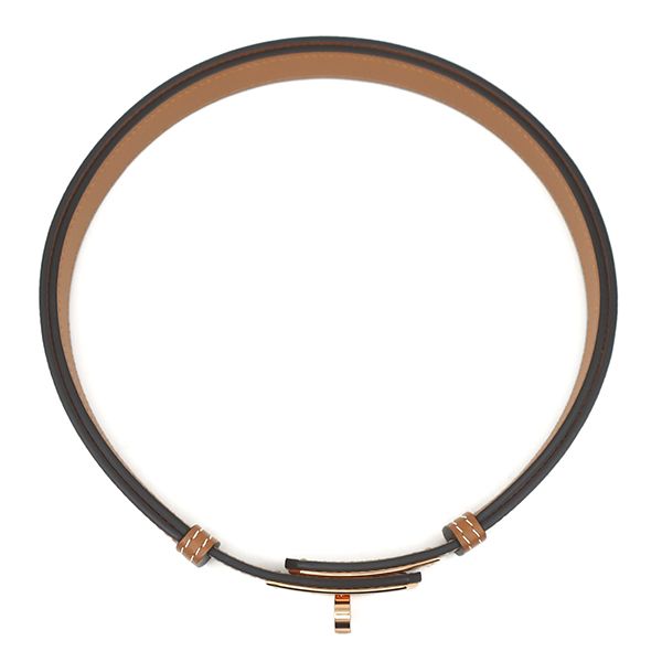 エルメス HERMES ベルト ケリー 18 ヴォーエプソン GP ゴールド ピンク  