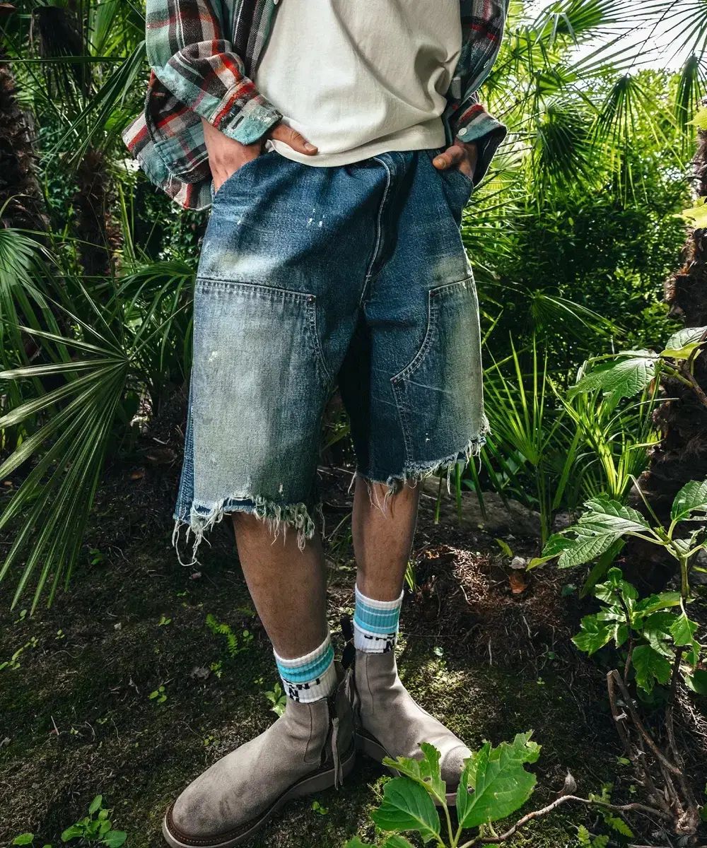 SAINT MICHAEL セントマイケル ショートパンツ L 黒