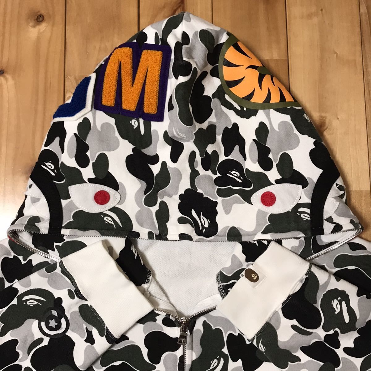 京都限定 BAPE camo シャークパーカー shark ベイプ ape 迷彩 - メルカリ