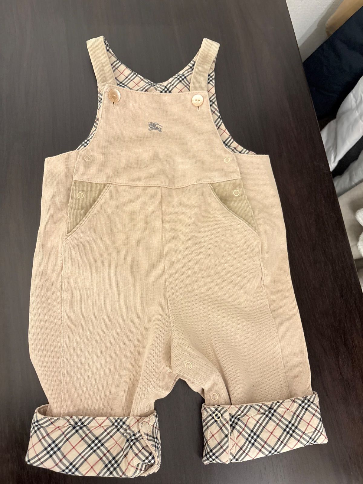 80cm】バーバリー 子供服 ベビー服 オーバーオール サロペット