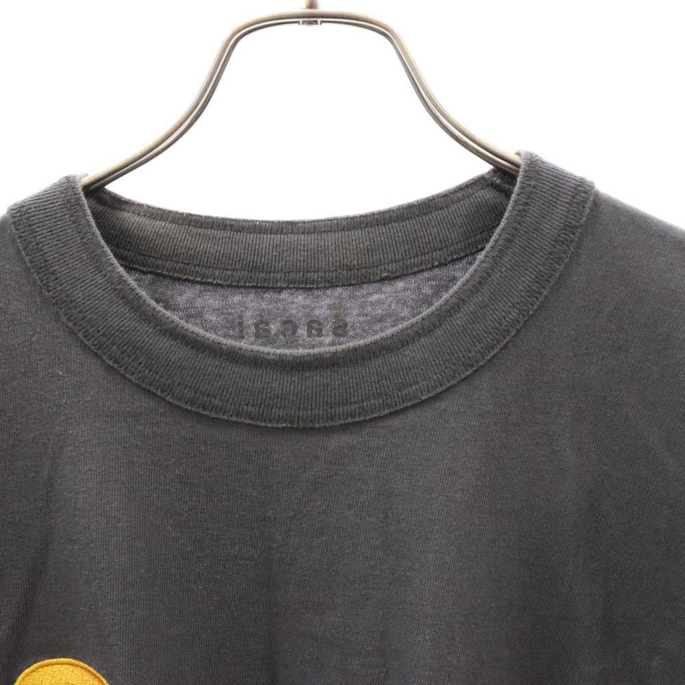 Sacai (サカイ) 青山店限定 ロゴ刺繍 コットン クルー ネック 半袖 T 
