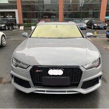 アウディ A7 RS7 フロントバンパー グリル付き ポリプロピレンABS製