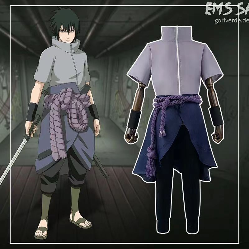 NARUTO サスケ　服　コスプレ　フリーサイズ 新品未使用】2025年新作 ナルト NARUTO「うちはサスケ(佐助)」白