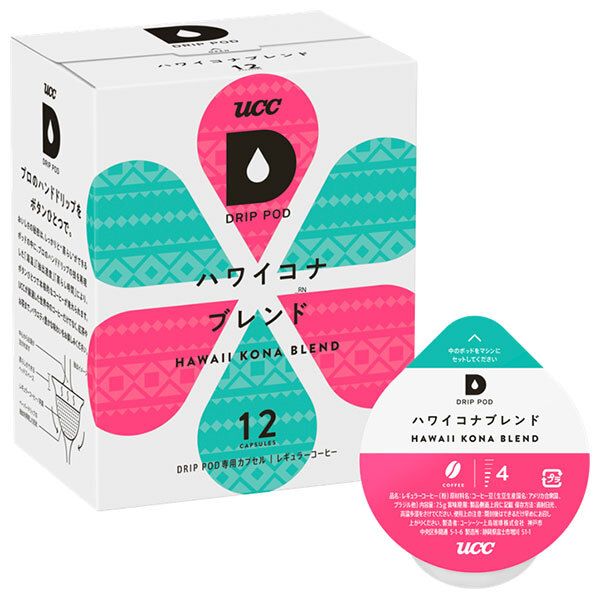 UCC DRIP POD ドリップポッド ハワイコナブレンド 12P×12箱入｜ カプセル ucc コーヒー 珈琲